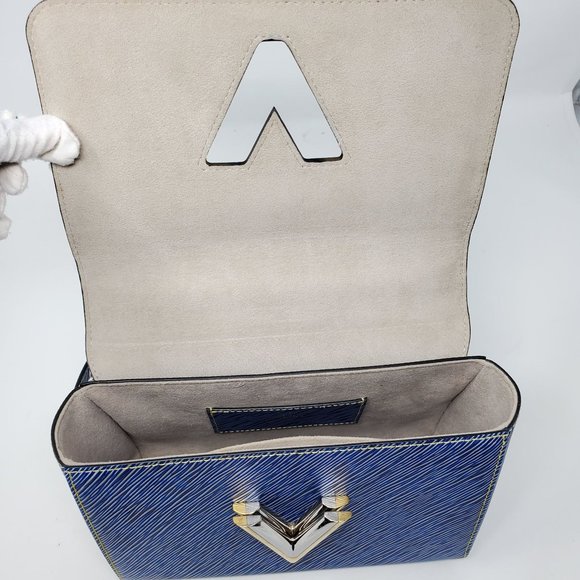 Louis Vuitton Twist MM Blue Denim Epi Leather Bag - Picture 13 of 16